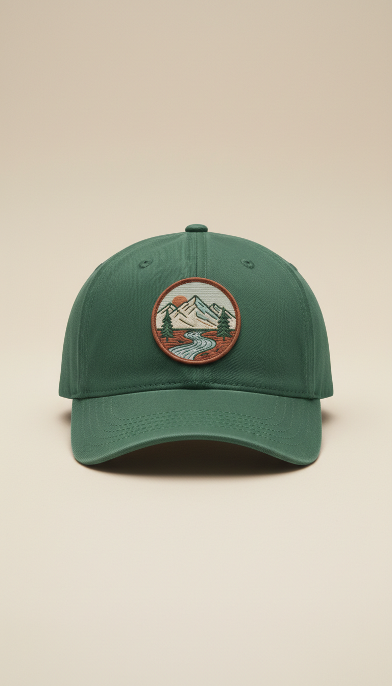 Pine Green Cap Vintage Patch