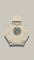 Map Graphic Hoodie Cotton Blend